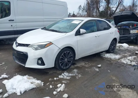 2015 Toyota Corolla S Plus from USA, damaged, VIN 2T1BURHE1FC473390